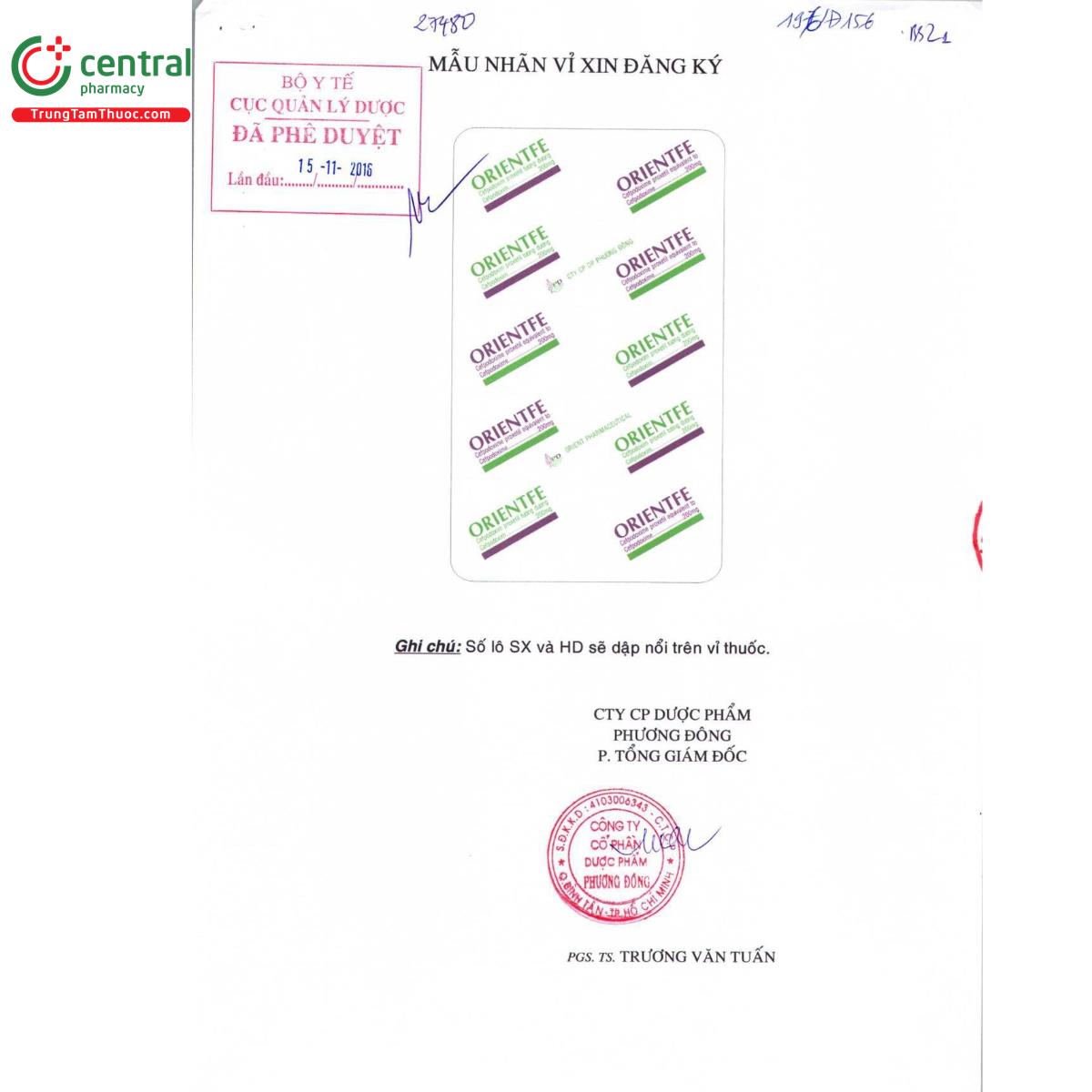 orientfe 200mg 4 M5254