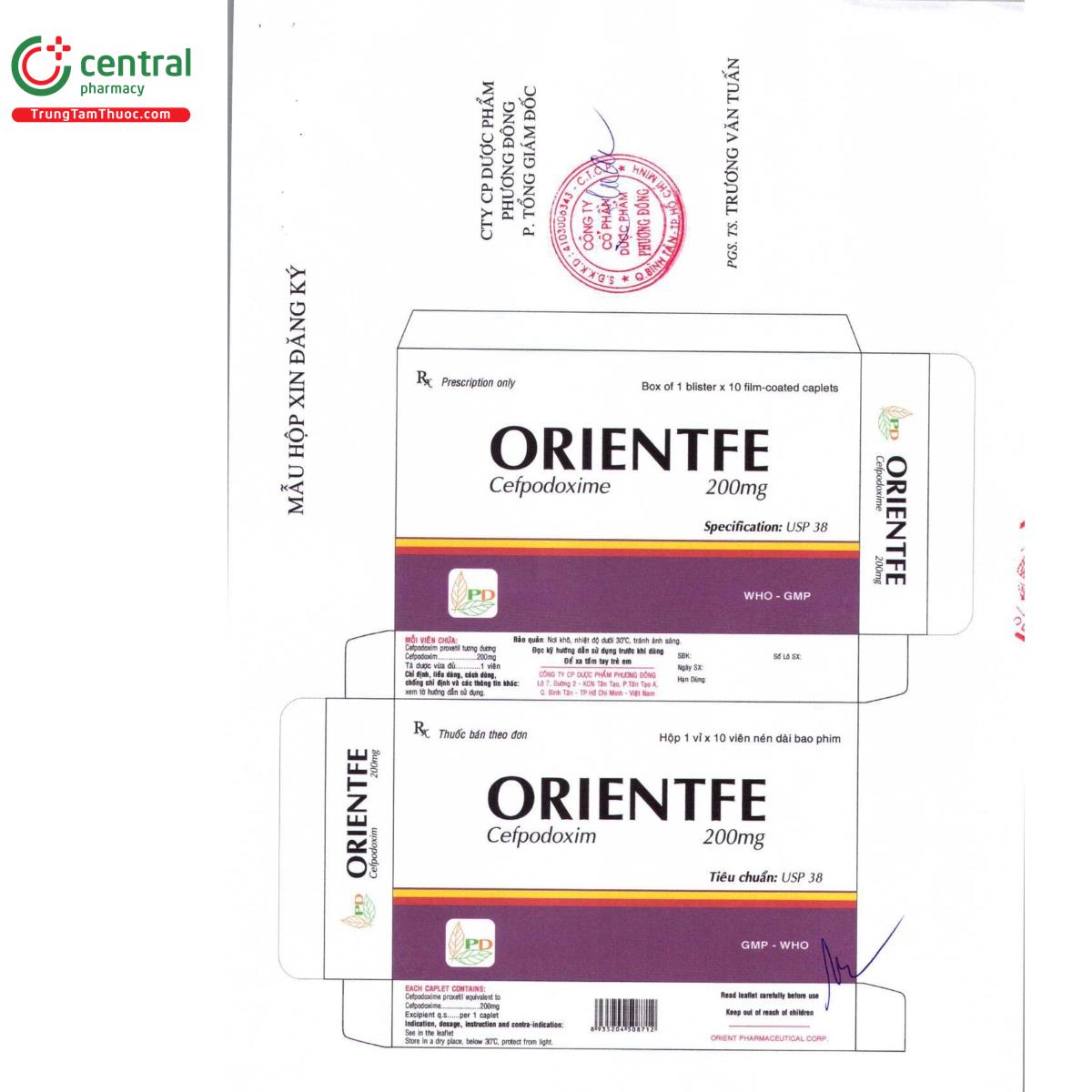 orientfe 200mg 5 G2107