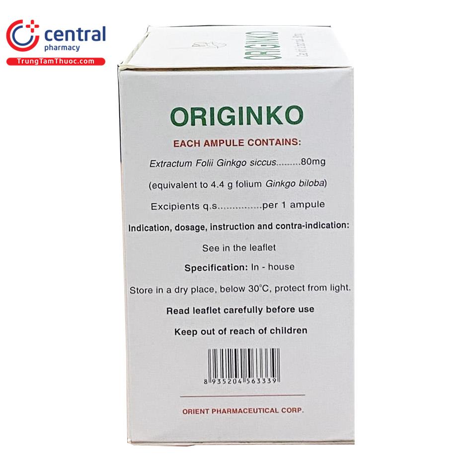 originko 80mg 12 H3177