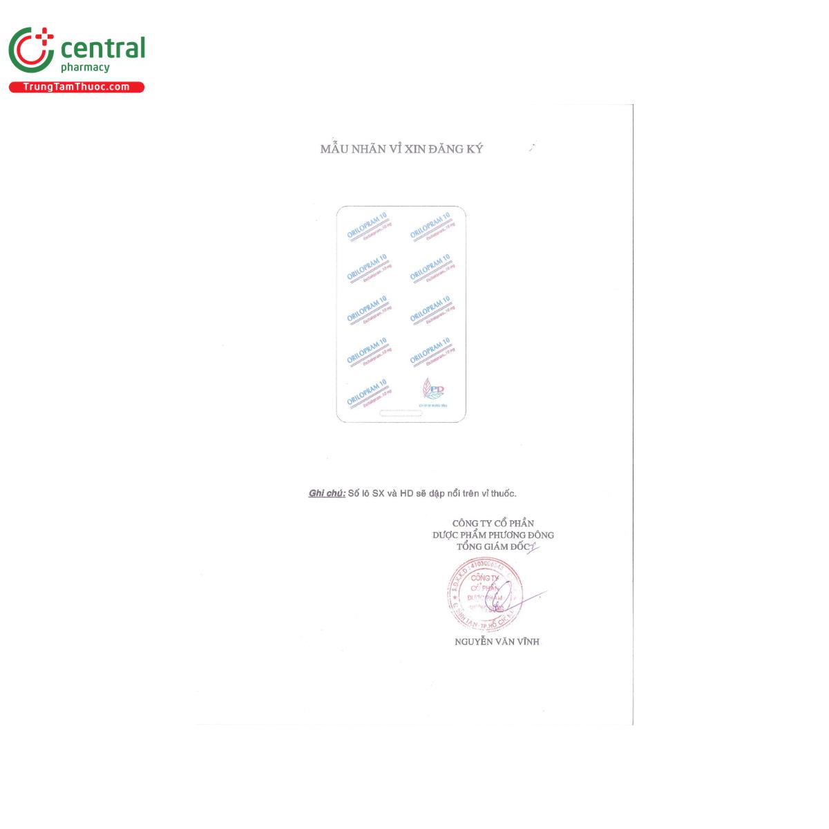 orilopram 10 5 L4046