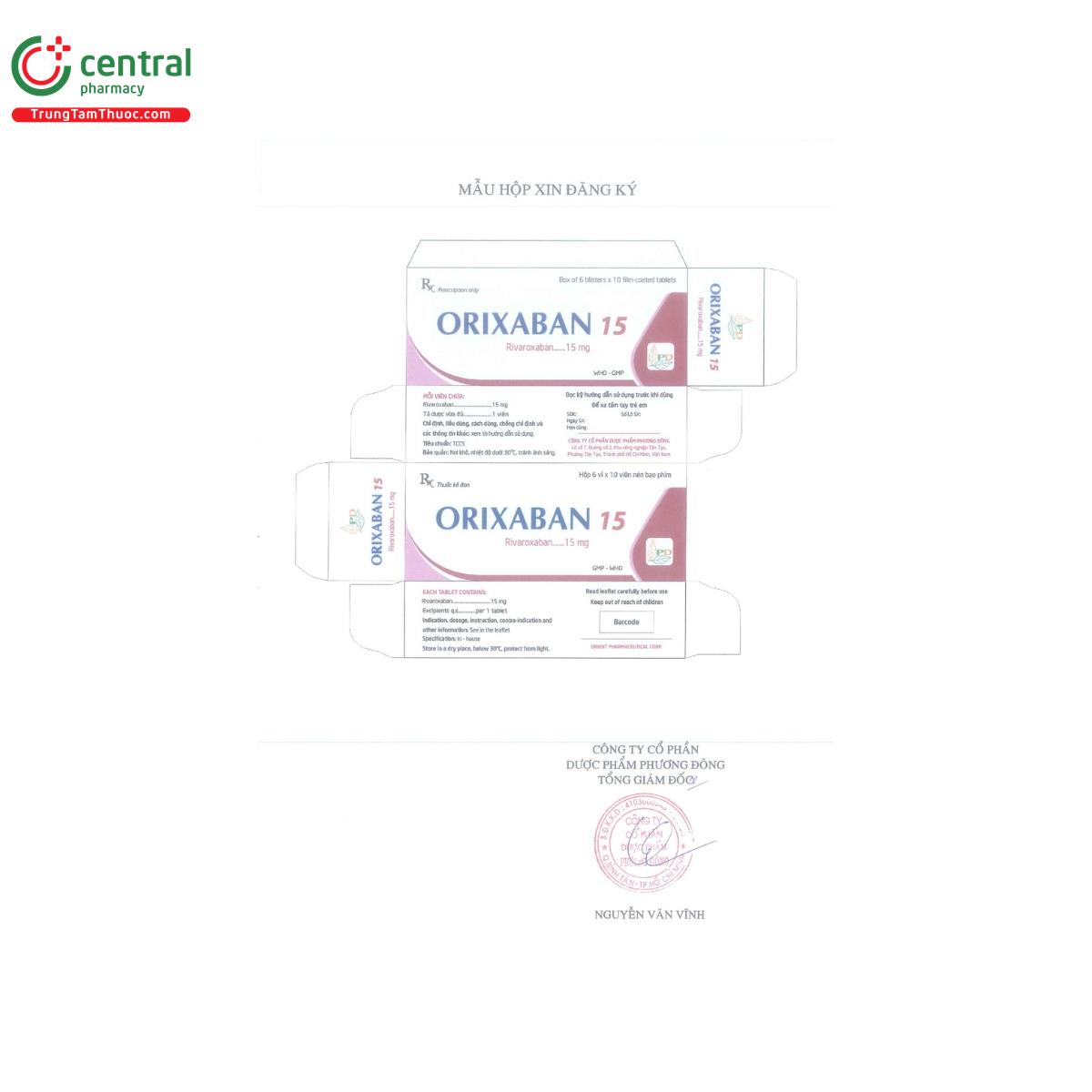 orixaban 15 2 G2325 orixaban 15 2 G2325