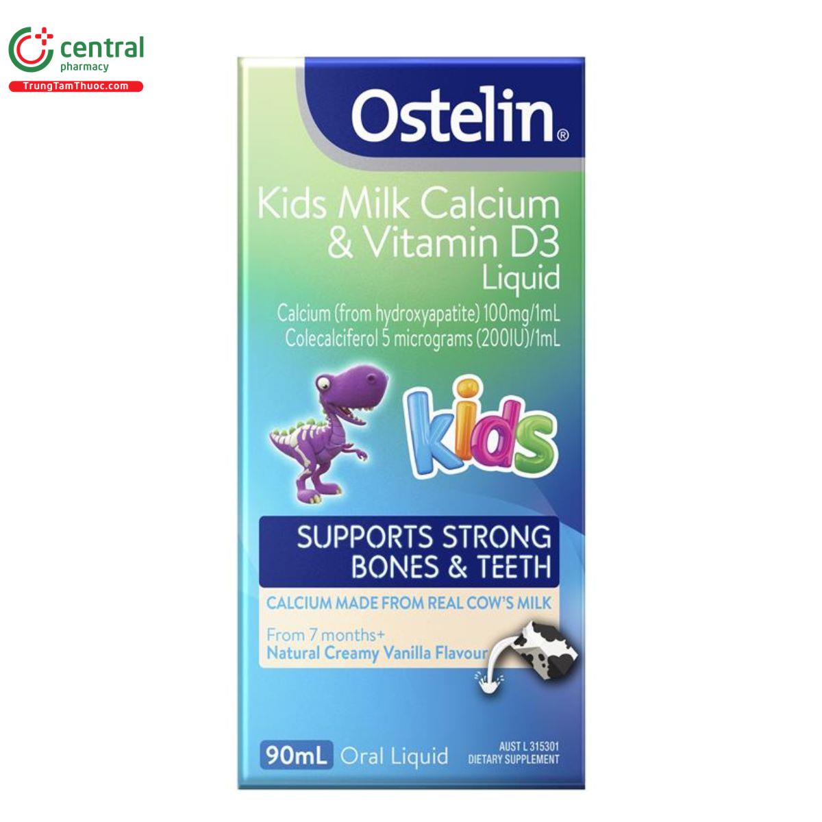 ostelin kids milk calcium vitamin d3 liquid 2 U8686