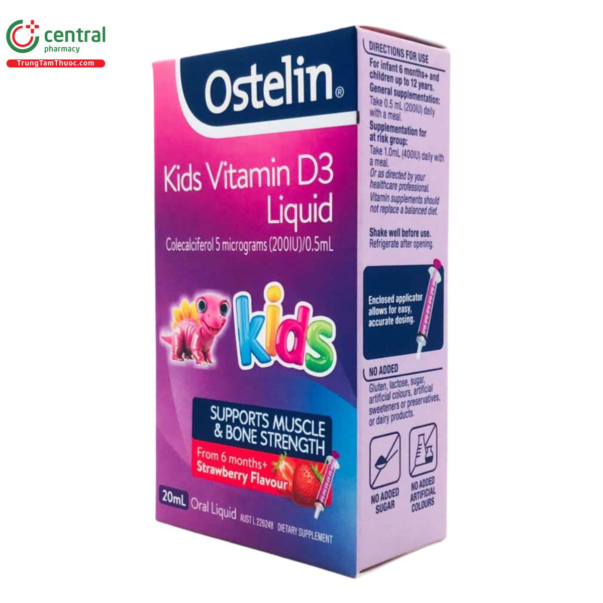 ostelin kids vitamin d3 liquid 17 U8032