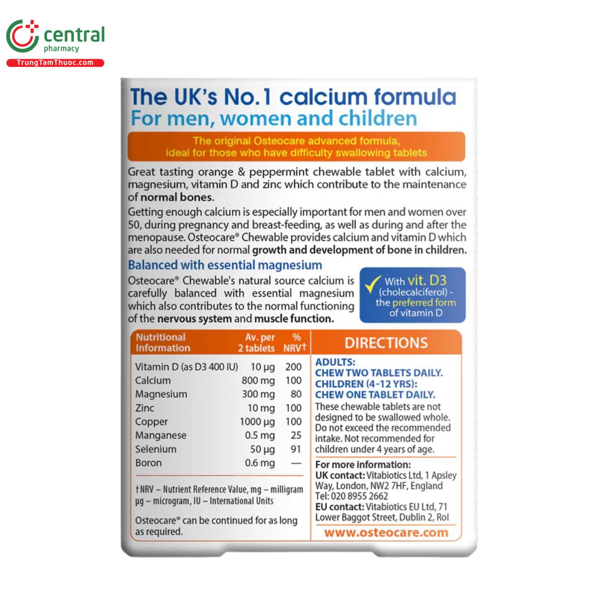 osteocare chewable 5 C0076