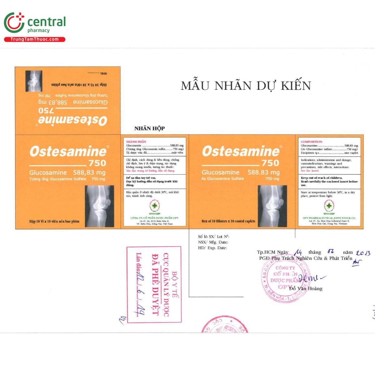 ostesamine 750 3 F2563 ostesamine 750 3 F2563