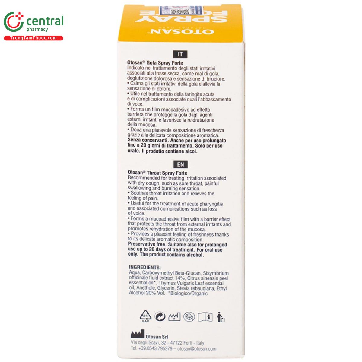 otosan throat spray forte 9 G2074