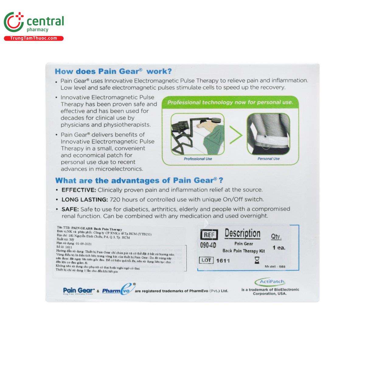 pain gear back pain 6 V8485 pain gear back pain 6 V8485