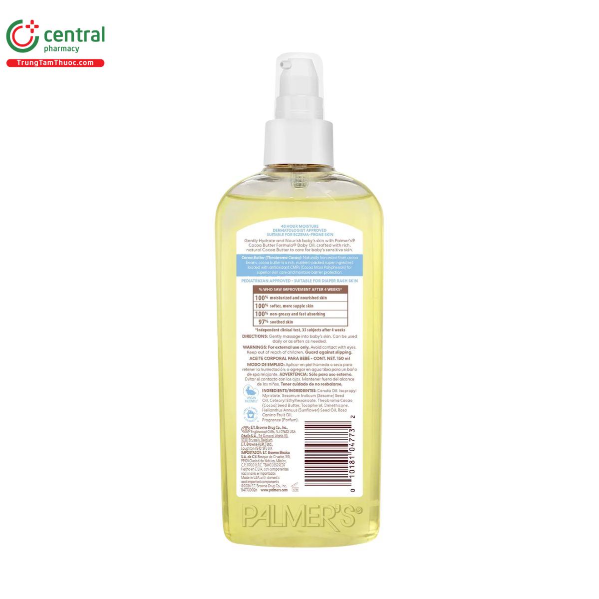 palmers cocoa butter baby oil 4 H3241