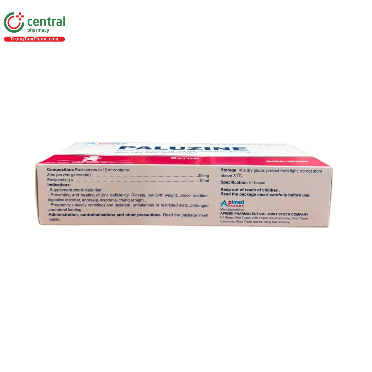 paluzine 20mg 10ml 4 V8403 paluzine 20mg 10ml 4 V8403