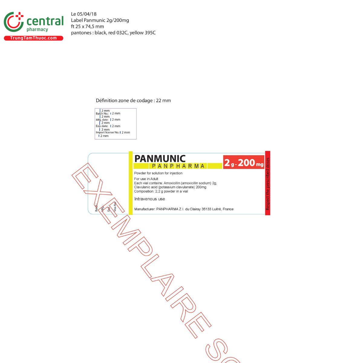 panmunic 2g 200mg 3 I3777