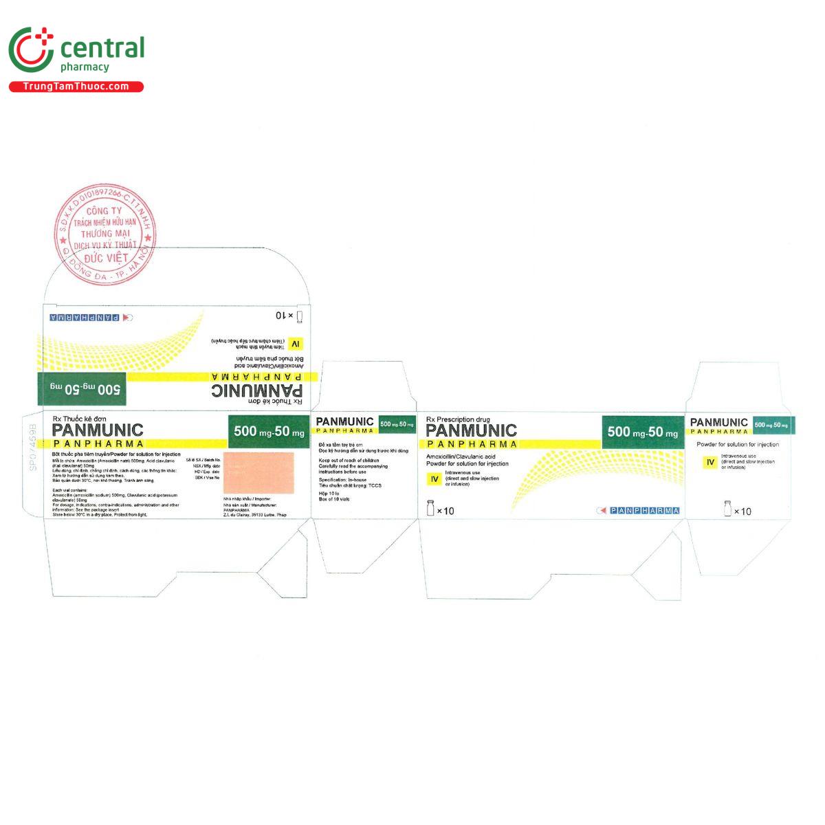 panmunic 500mg 50mg 2 V8751