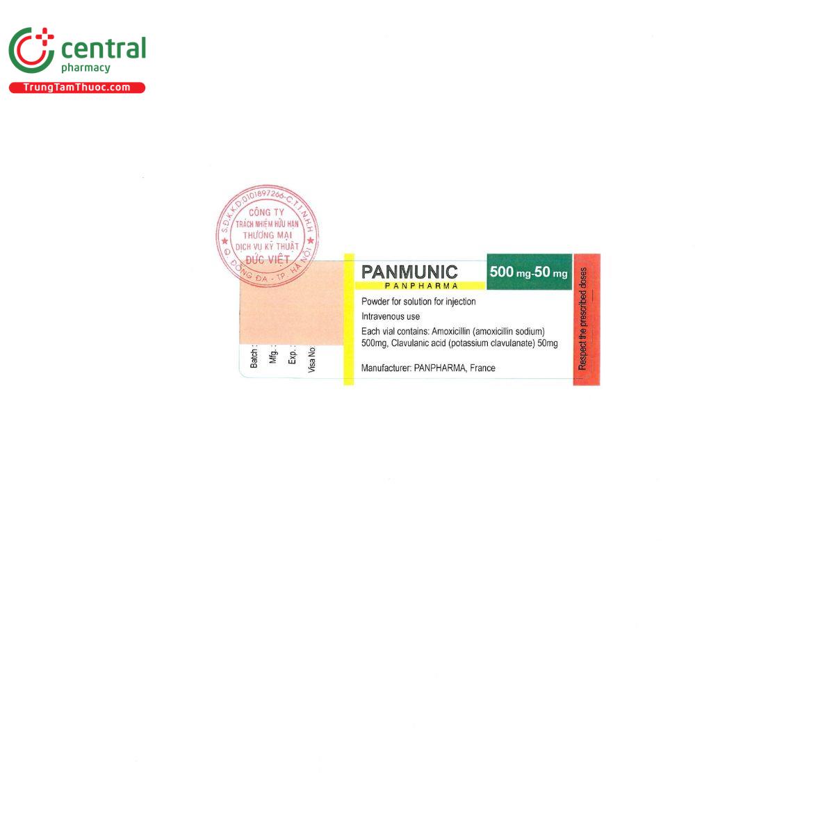 panmunic 500mg 50mg 3 A0748