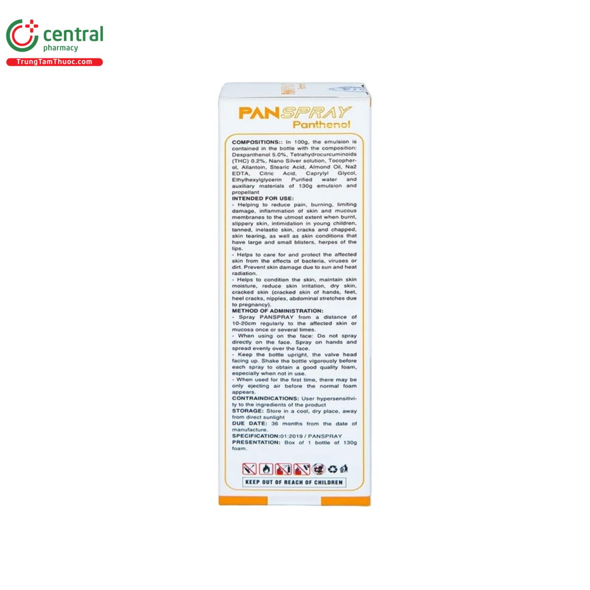 panspray panthenol 4 L4422