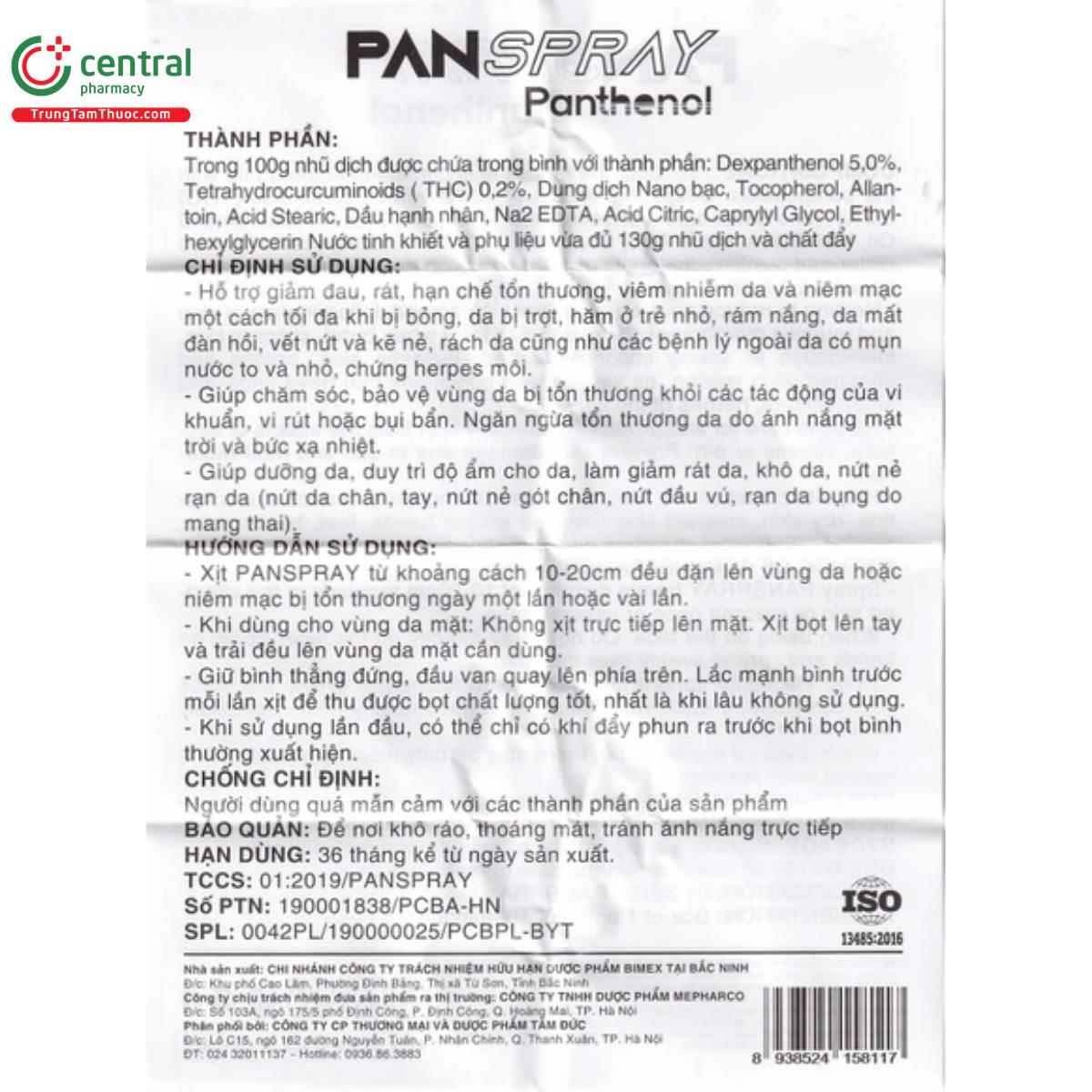 panspray panthenol 8 I3261