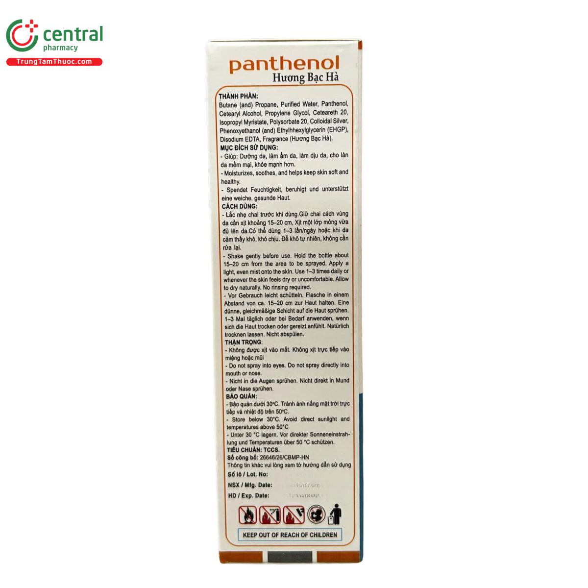 panthenol huong bac ha 5 I3716 panthenol huong bac ha 5 I3716
