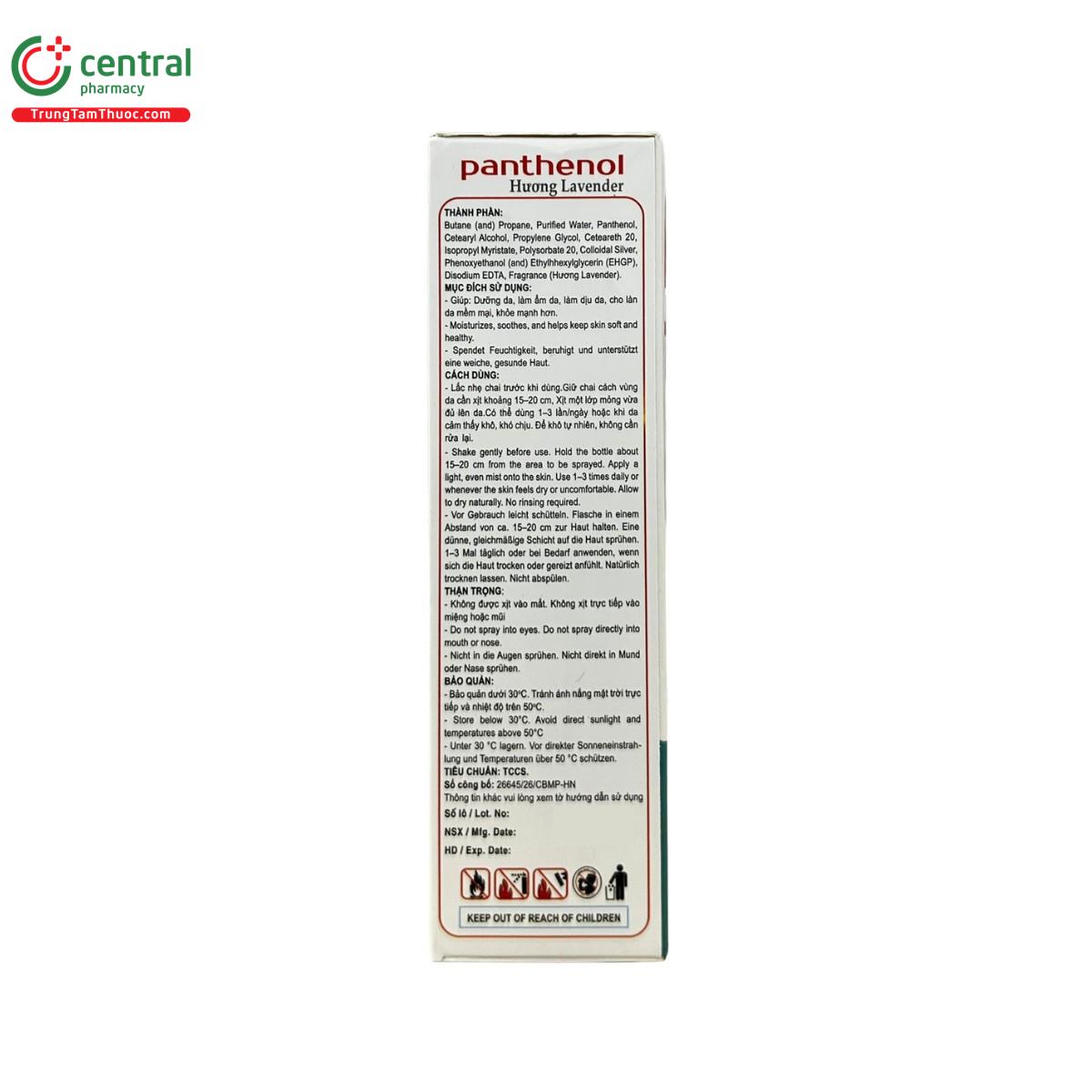 panthenol huong lavender 6 A0064 panthenol huong lavender 6 A0064