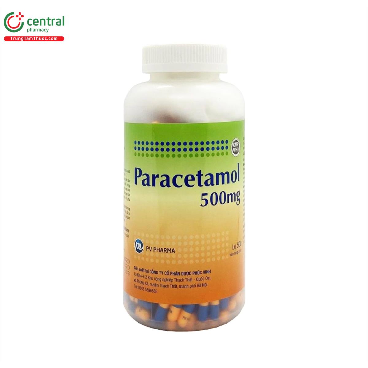 paracetamol 500mg pv pharma 1 Q6183