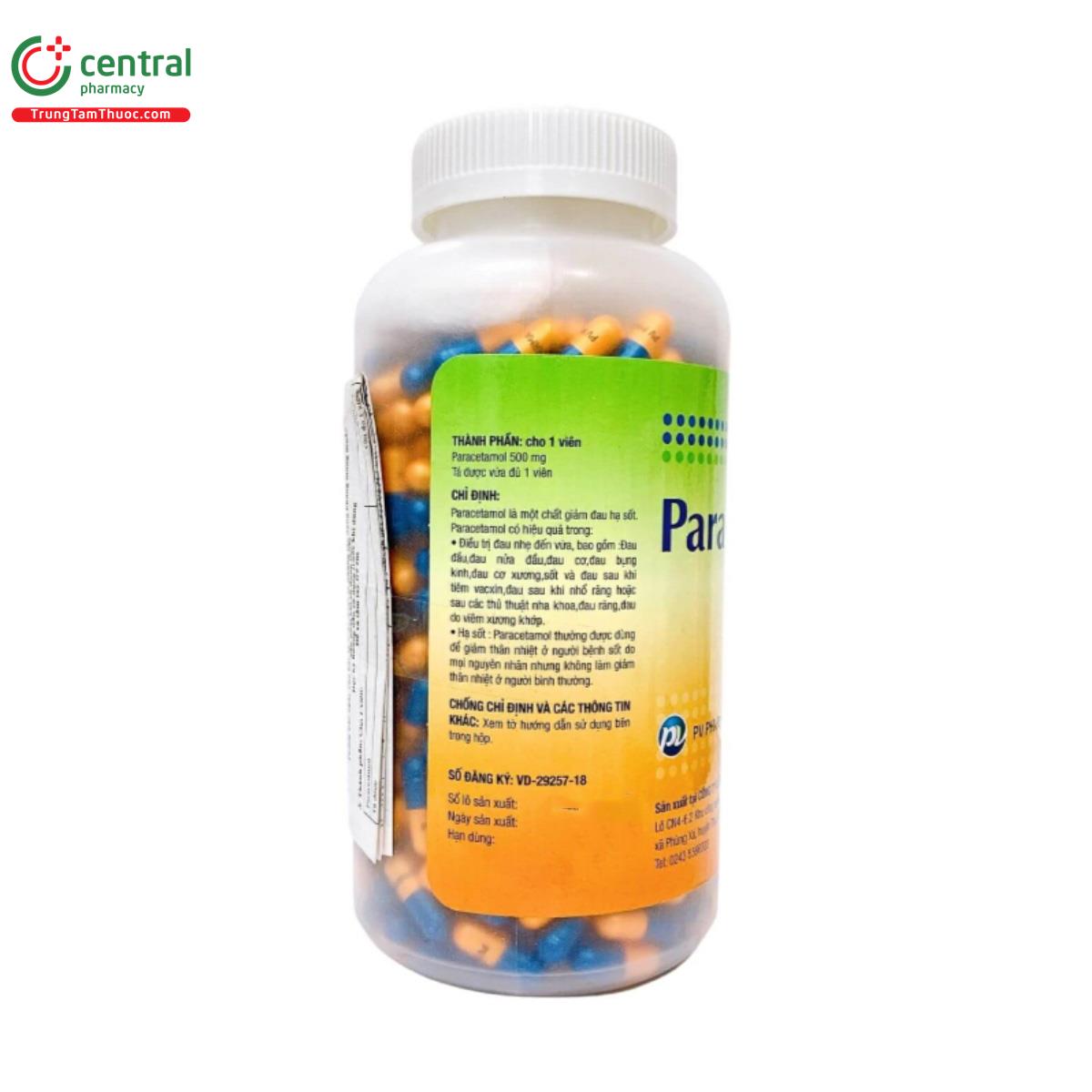 paracetamol 500mg pv pharma 4 R7773