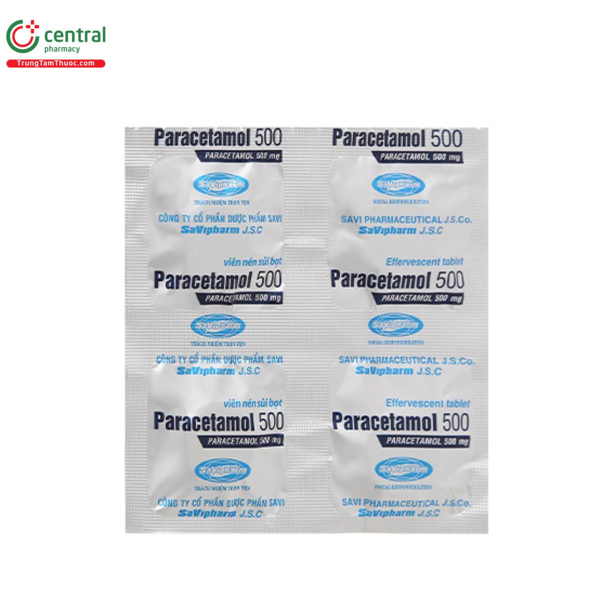 paracetamol 500mg savipharm 8 H3717