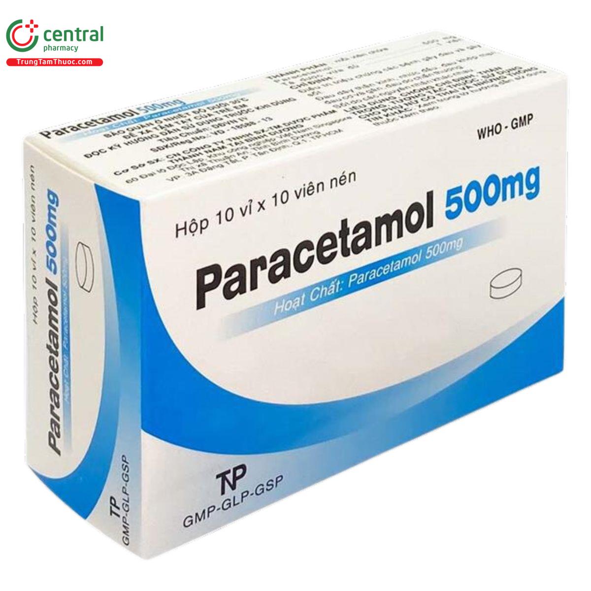 paracetamol 500mg thanh nam vien nen 2 H3457