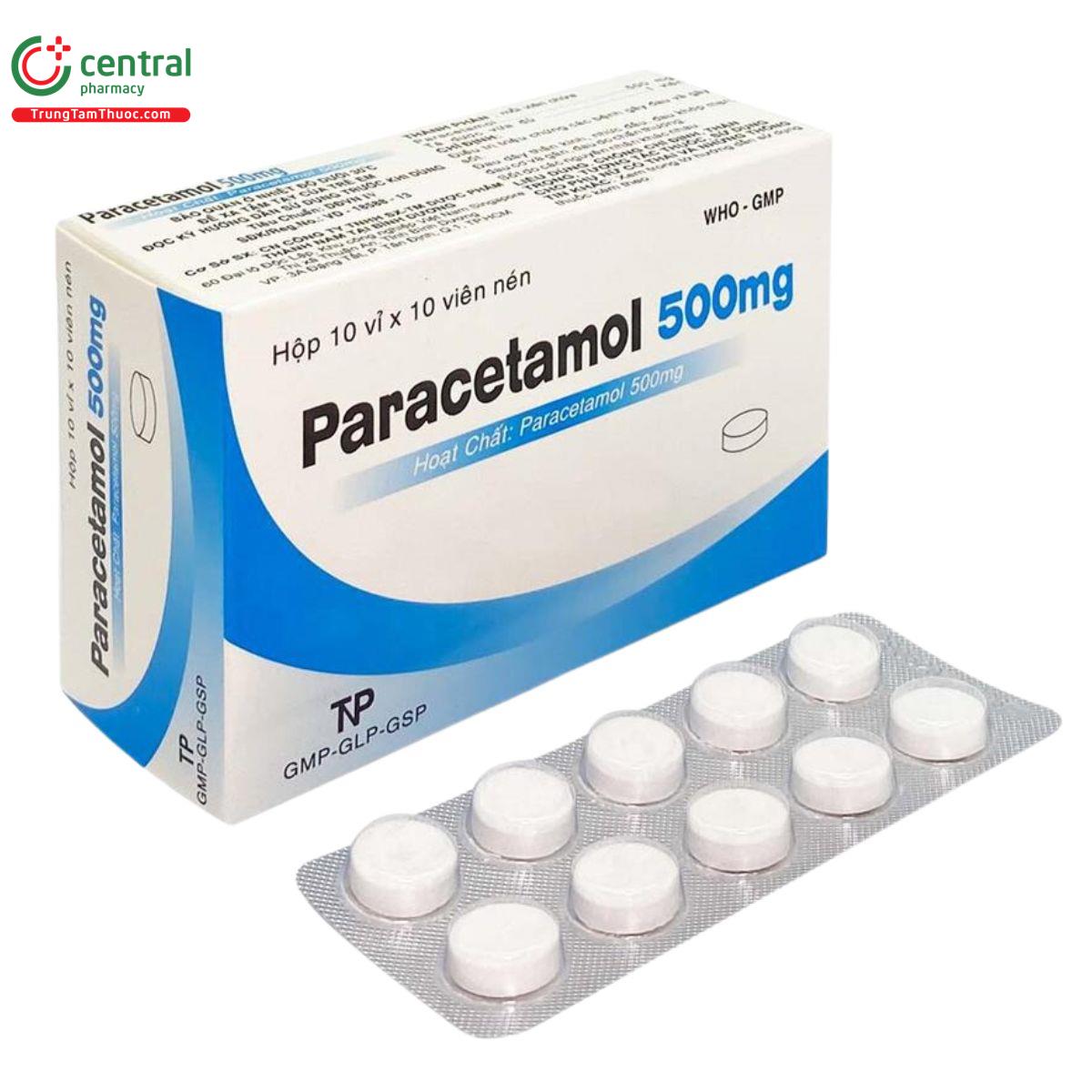 paracetamol 500mg thanh nam vien nen C1767