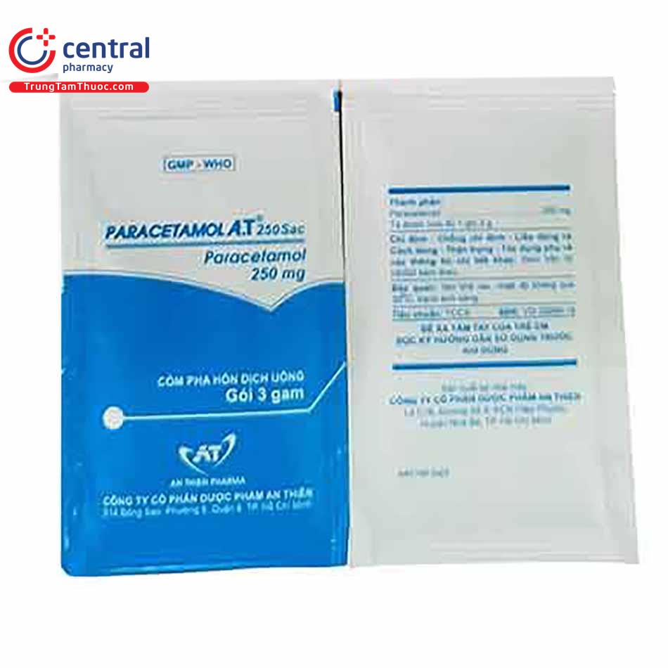 paracetamol at 250 sac 4 J3544