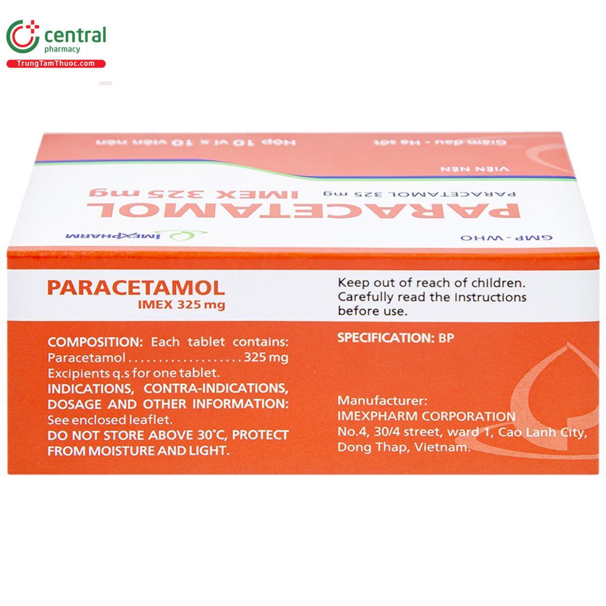 paracetamol imex 325mg 3 Q6260