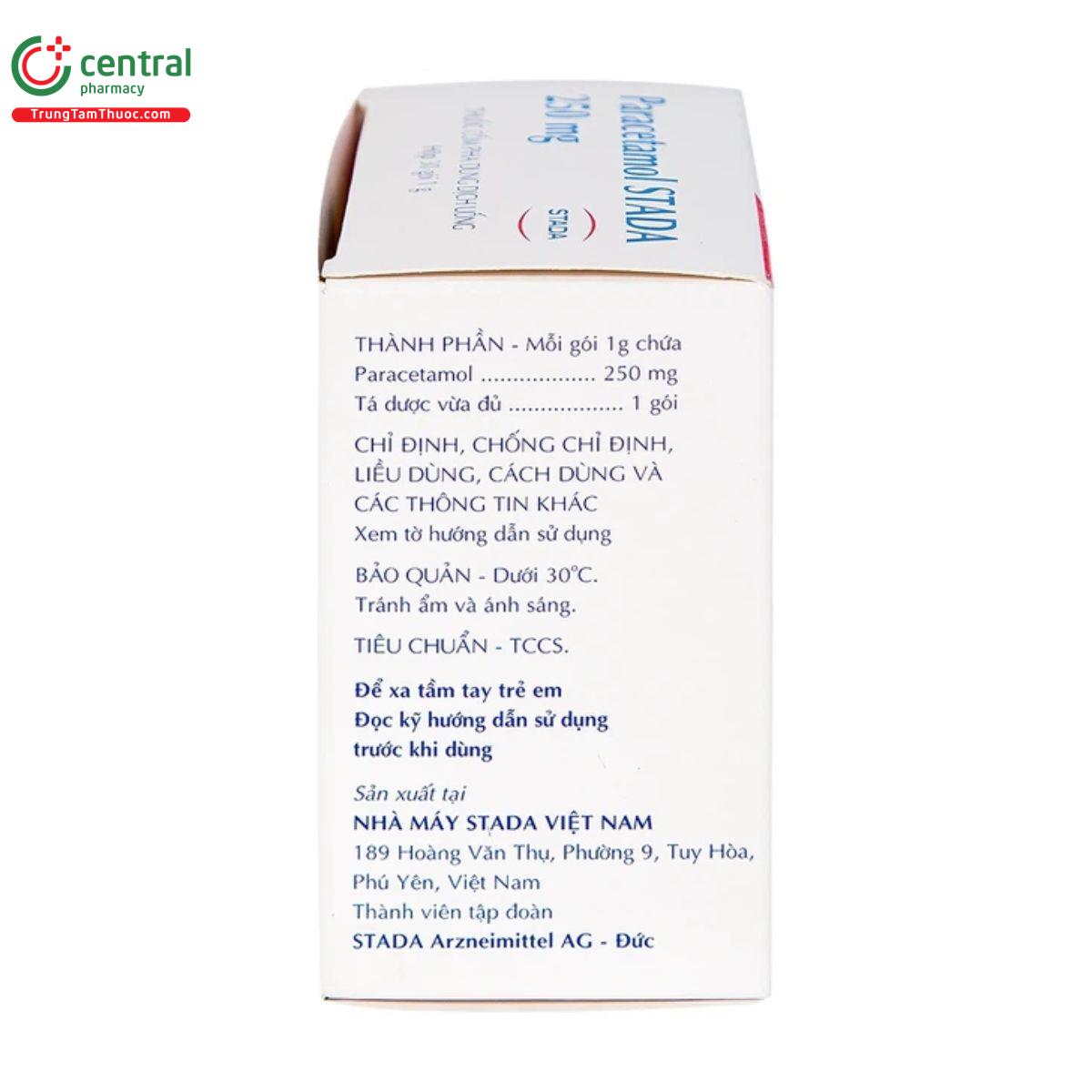 paracetamol stada 250mg 5 O5172