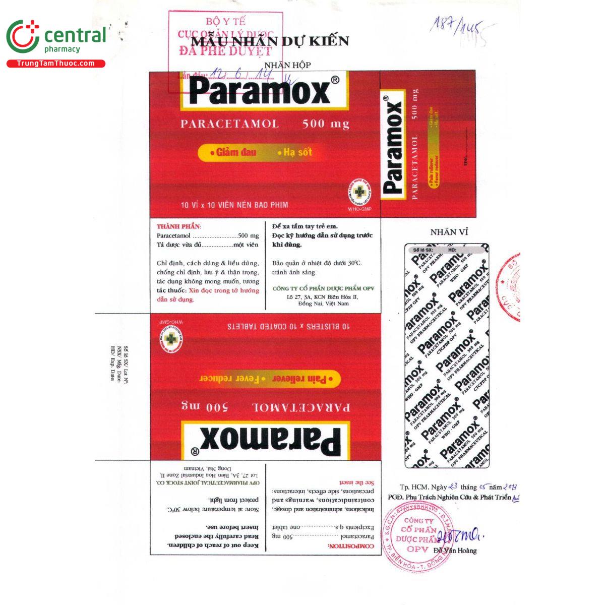 paramox 500mg 3 N5765 paramox 500mg 3 N5765