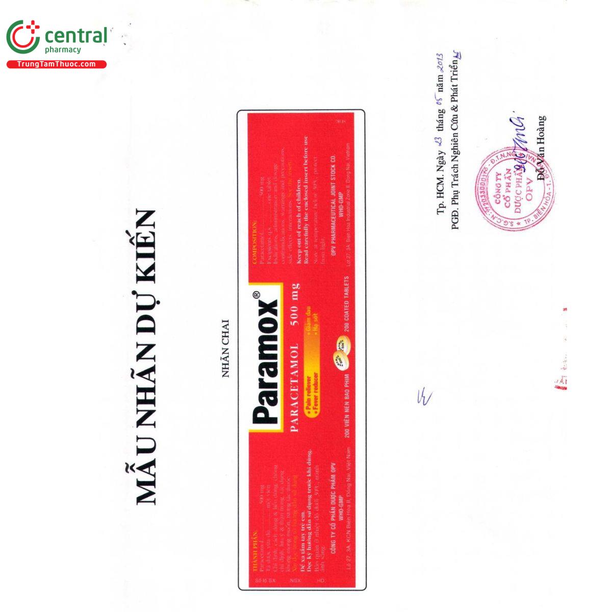 paramox 500mg 4 G2138 paramox 500mg 4 G2138