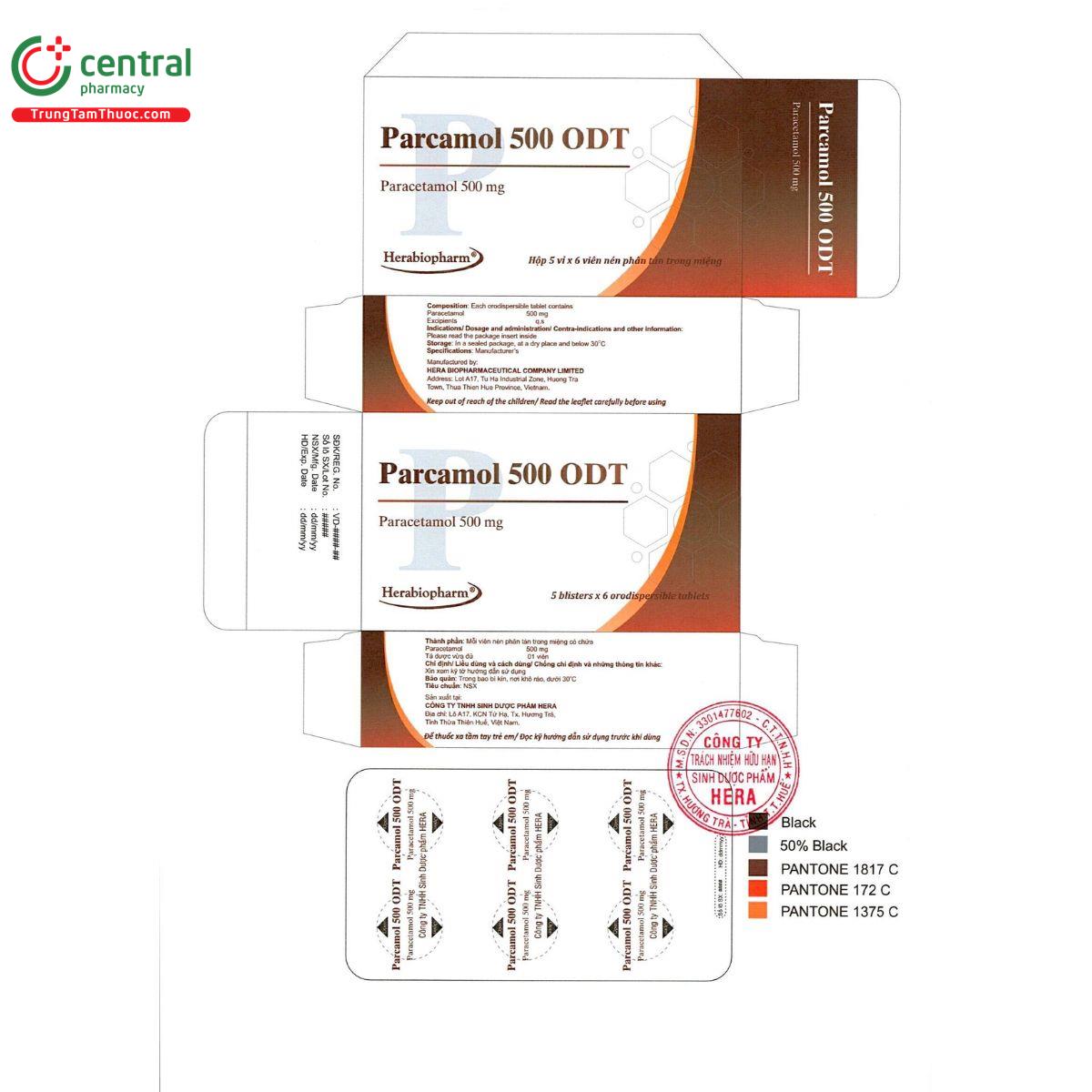parcamol 500 odt 2 A0337