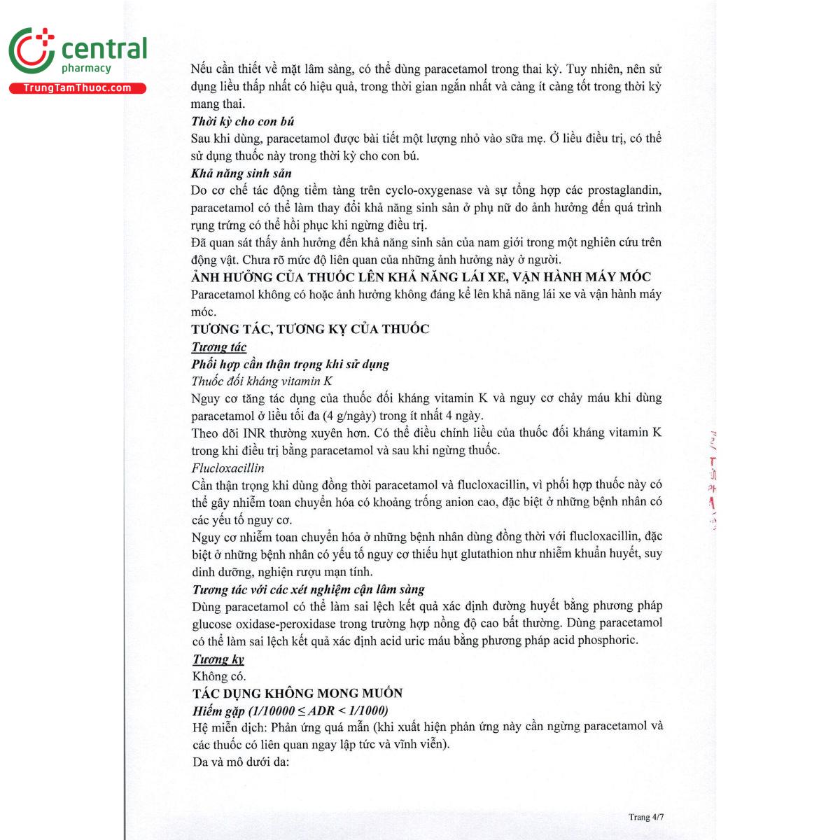 parcamol 500 odt 7 F2216