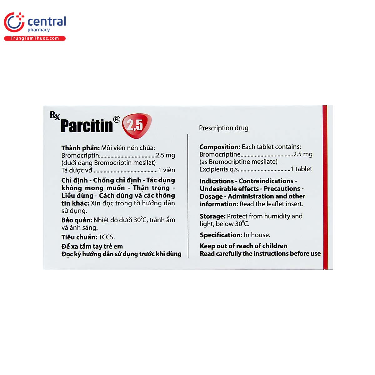 parcitin 25mg 3 K4304