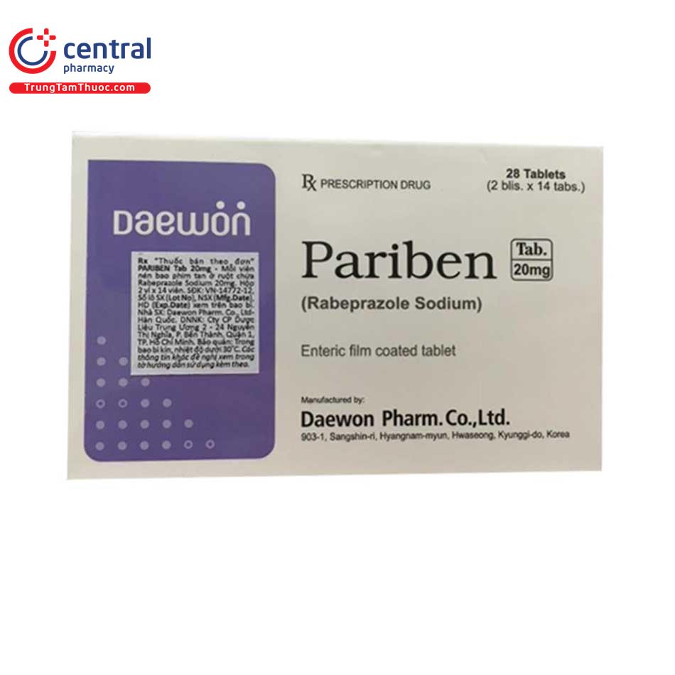 pariben 20mg 1 G2817