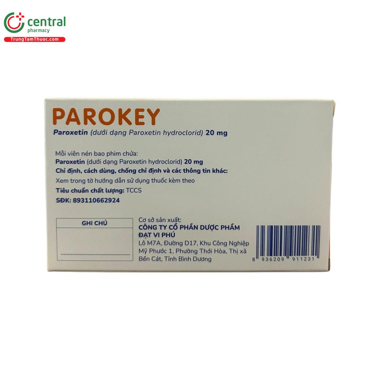 parokey 20mg 4 B0743