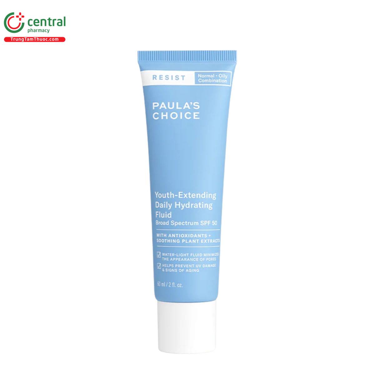 paulas choice resist youth extending daily hydrating fluid broad spectrum spf 50 1 B0048