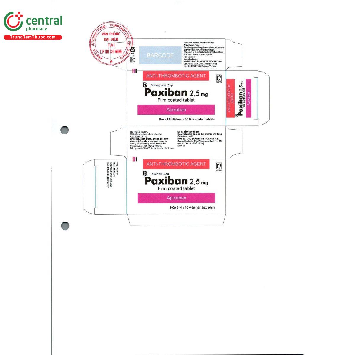 paxiban 25mg 2 O6546