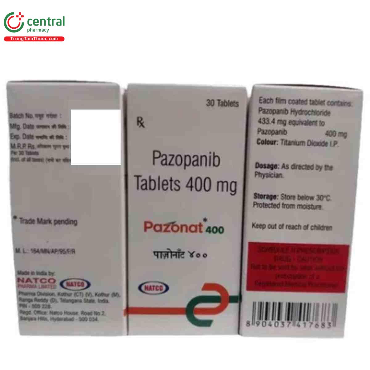 pazonat 400mg 4 M5702