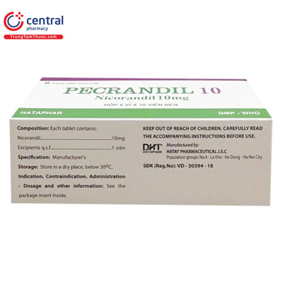 pecrandil 10mg 2 B0607