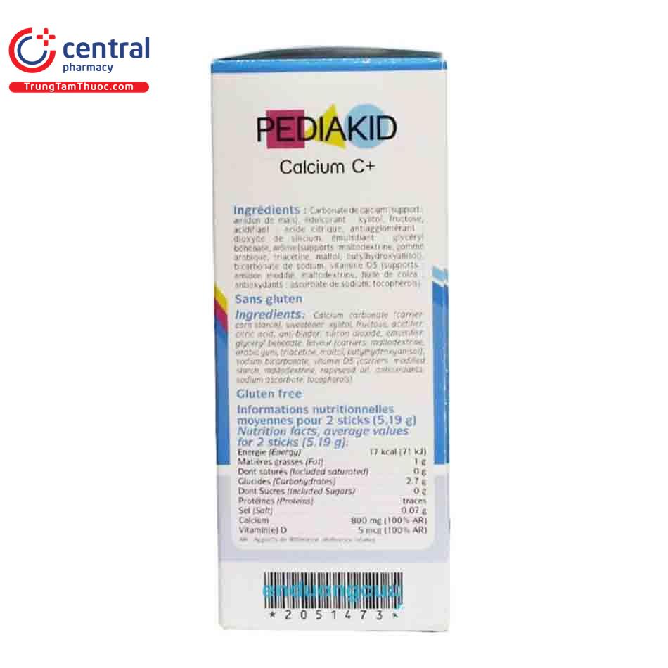 pediakid calcium c 7 G2472