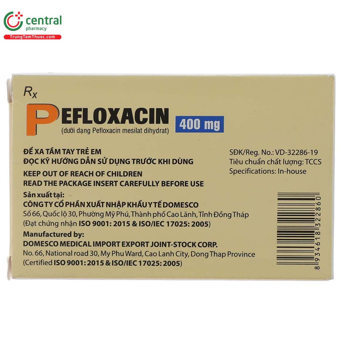 pefloxacin 400mg domesco 2 P6817