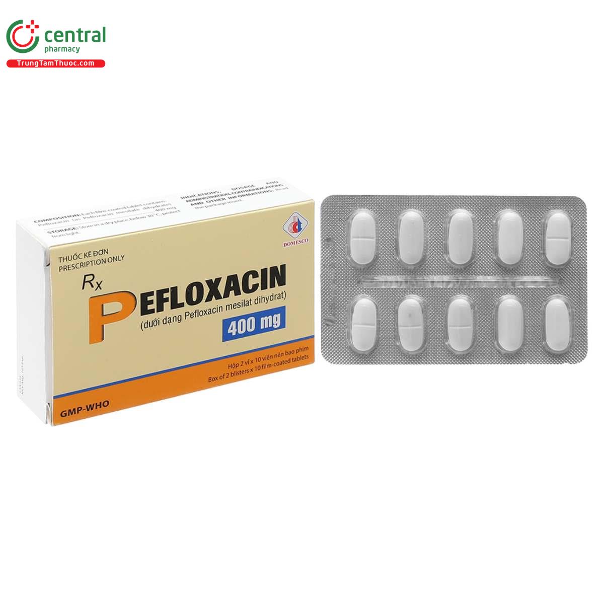 pefloxacin 400mg domesco G2381