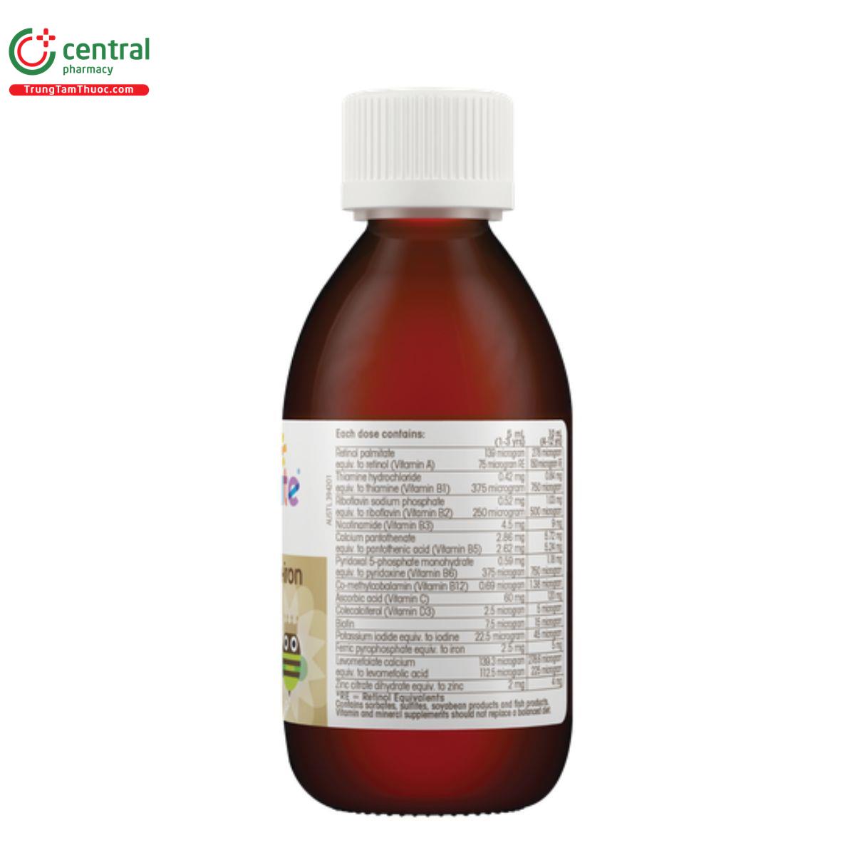 pentavite gold multivitamin iron liquid kids 11 D1408