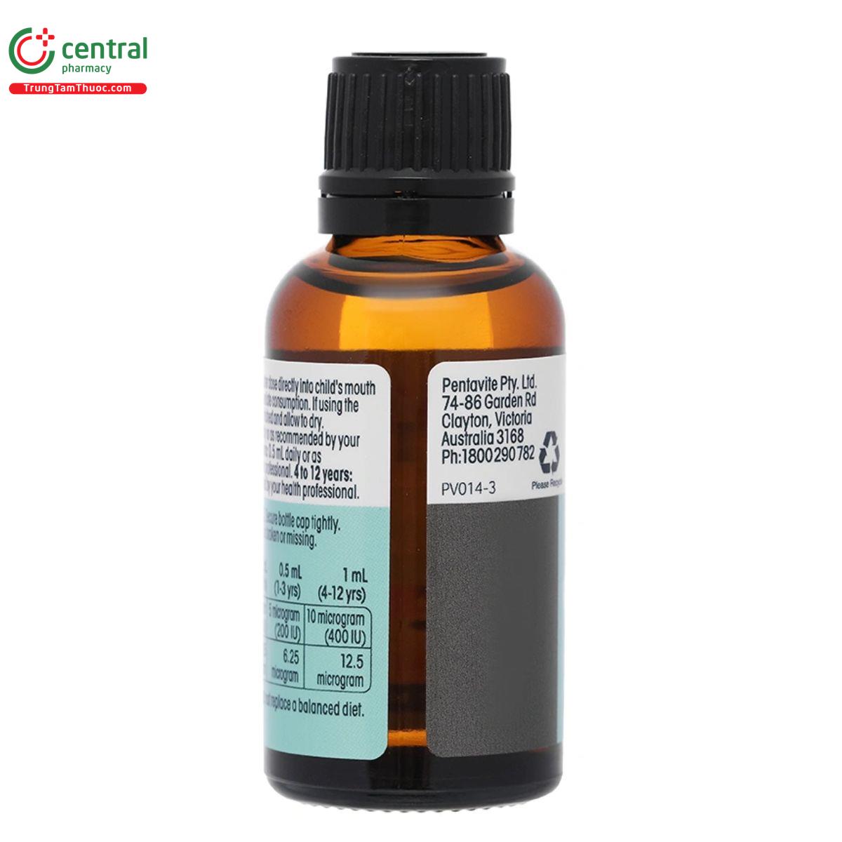 pentavite vitamin d3 k2 infant and kids liquid 14 P6877