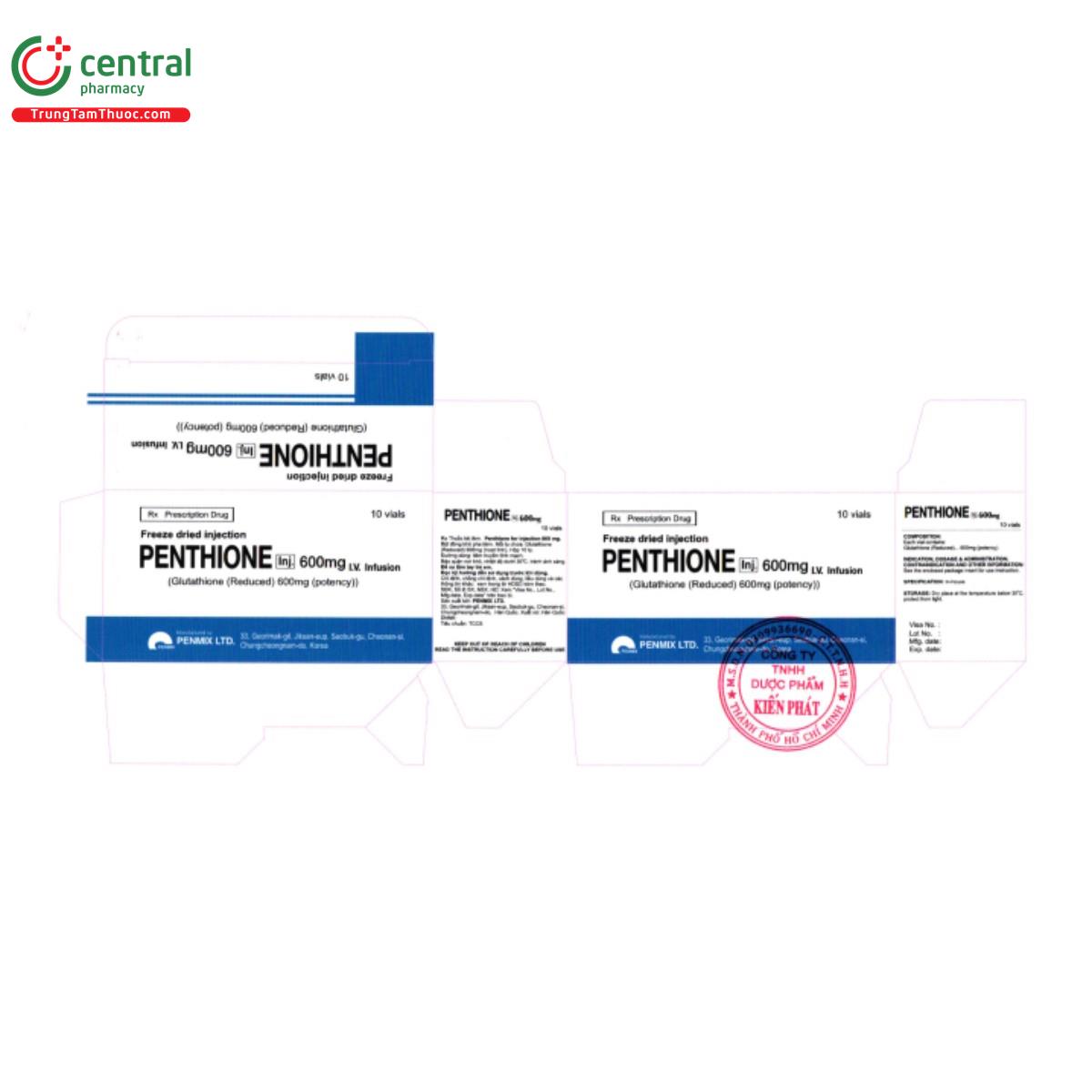 penthione for injection 600mg 3 B0264