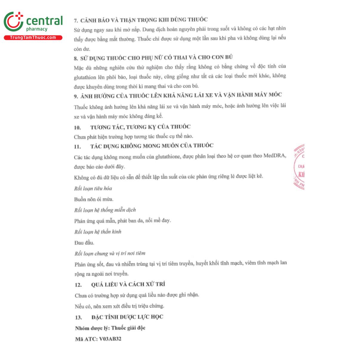 penthione for injection 600mg 5 A0252