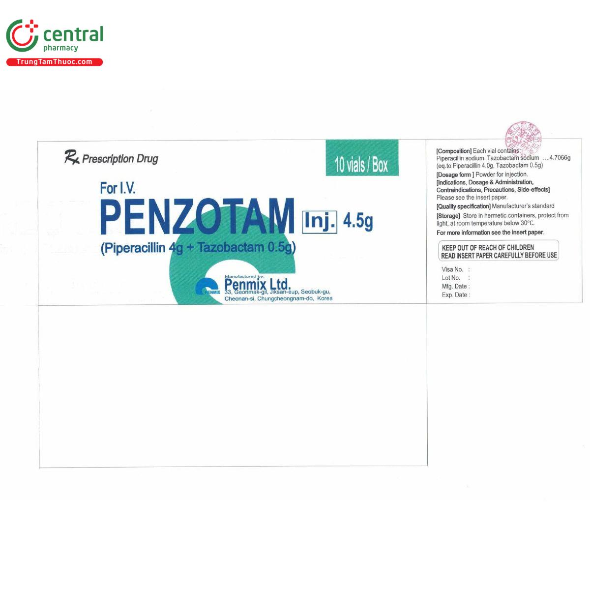 penzotam inj 4 5g 3 S7740 penzotam inj 4 5g 3 S7740
