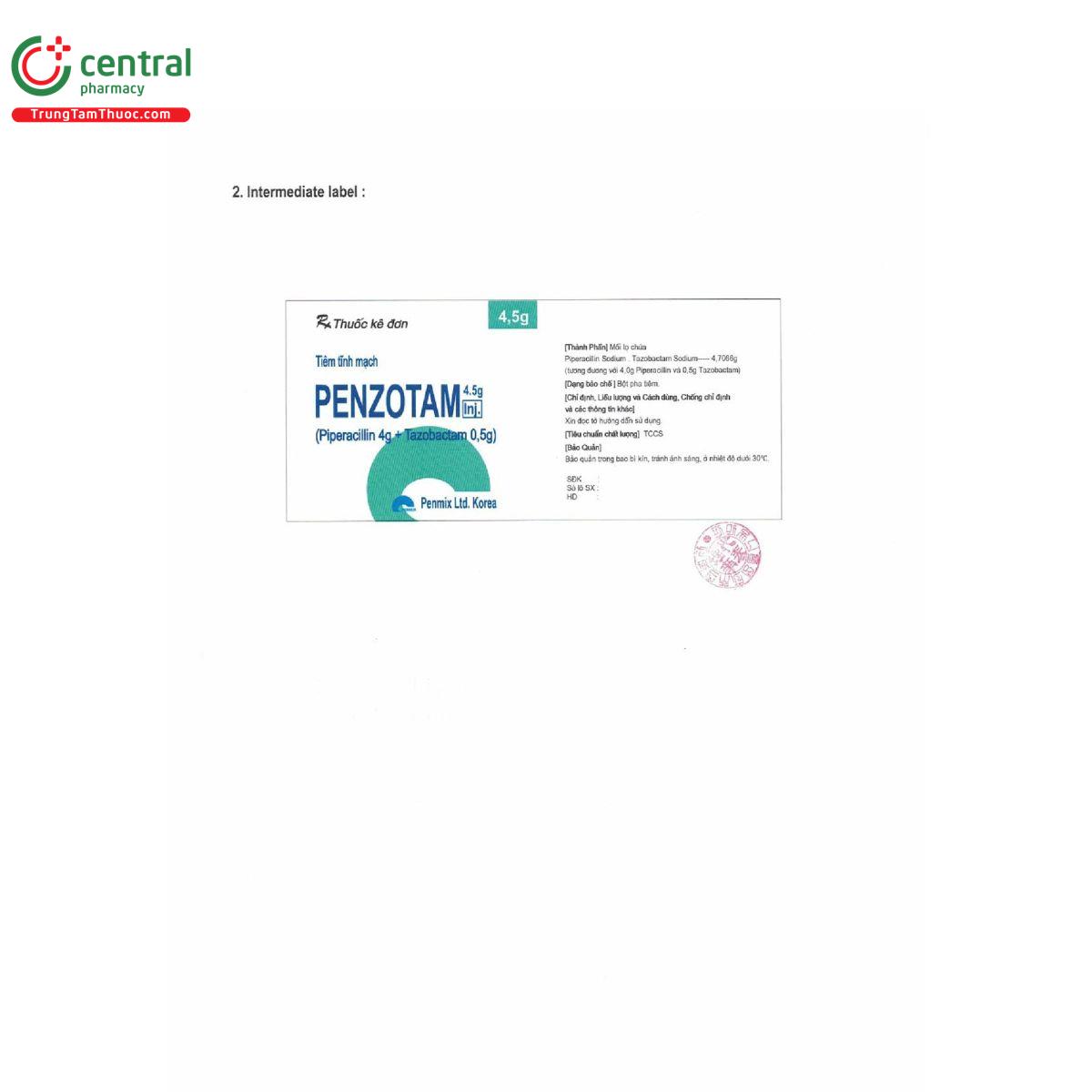 penzotam inj 4 5g 5 N5181 penzotam inj 4 5g 5 N5181