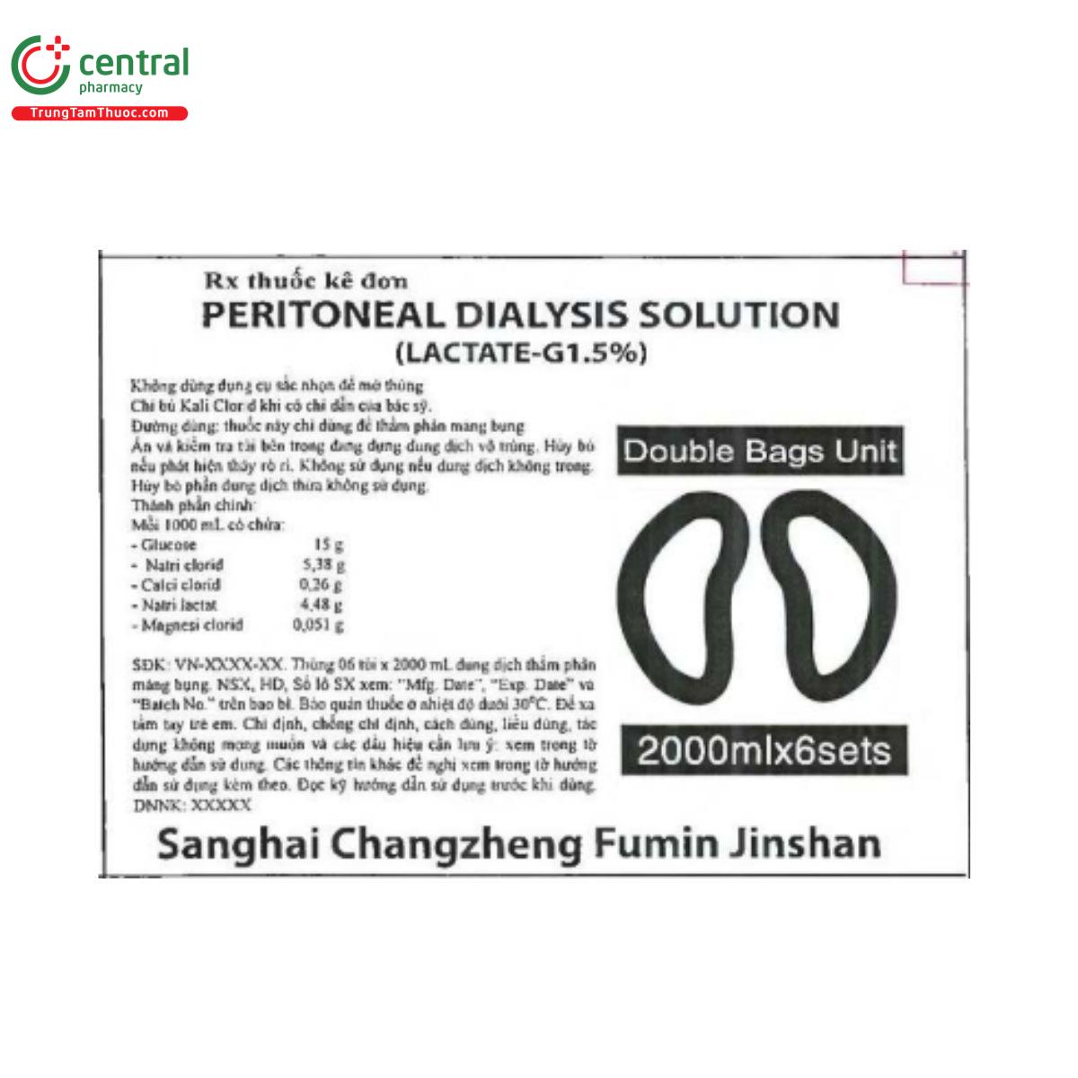 peritoneal dialysis solution lactate g 1 5 1 L4765 peritoneal dialysis solution lactate g 1 5 1 L4765