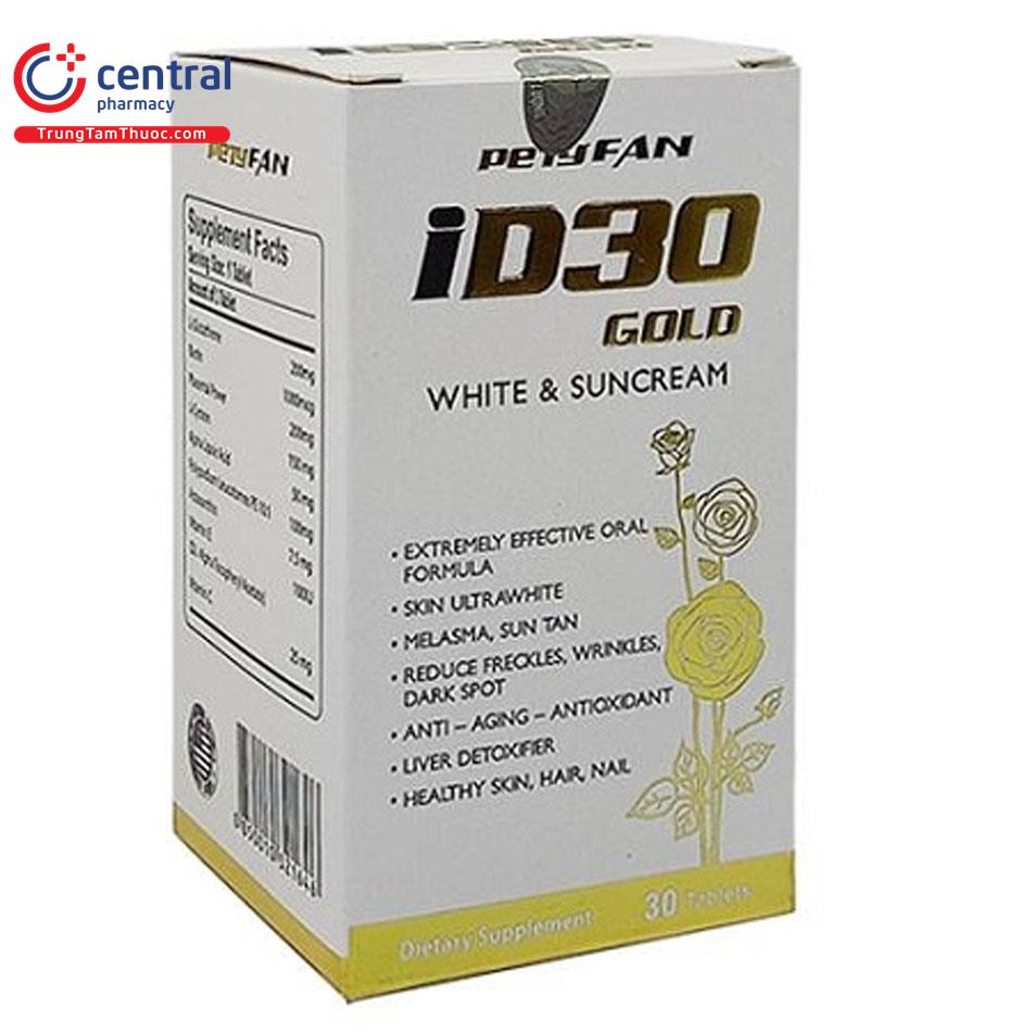 petyfan id3 gold white suncream V8364